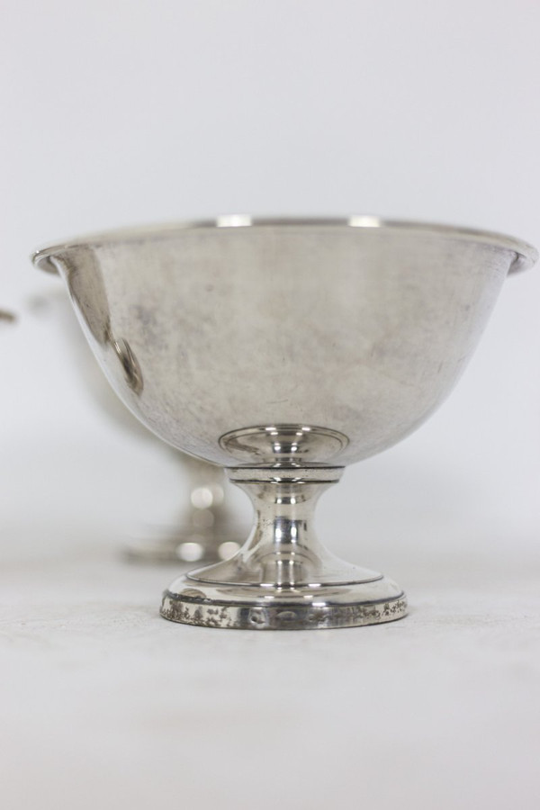 Drei Tassen aus silbernem Metall, Zeitraum 1950 – Ls4347181