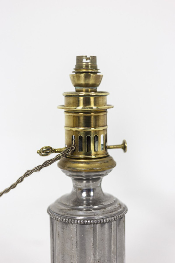 Coppia di lampade in peltro, 1880 circa - Ls4344621
