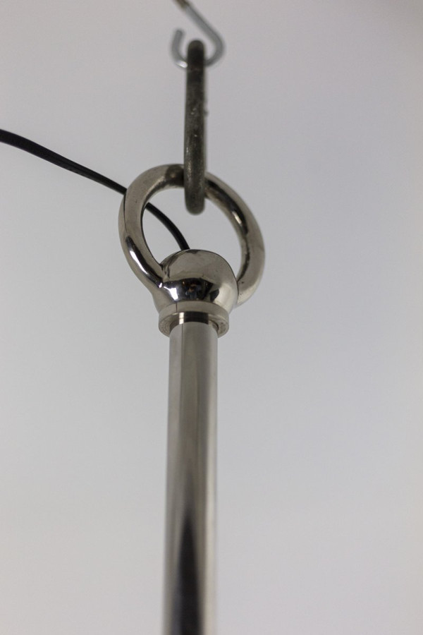 Eichholtz, "Gregorian" Chandelier In Chromed Metal, Contemporary Work - Ls4253894