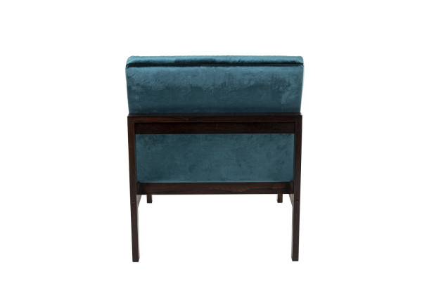 Danish France & Son Fireside Chair In Rosewood And Blue Velvet, 1962 - LS3705B1511