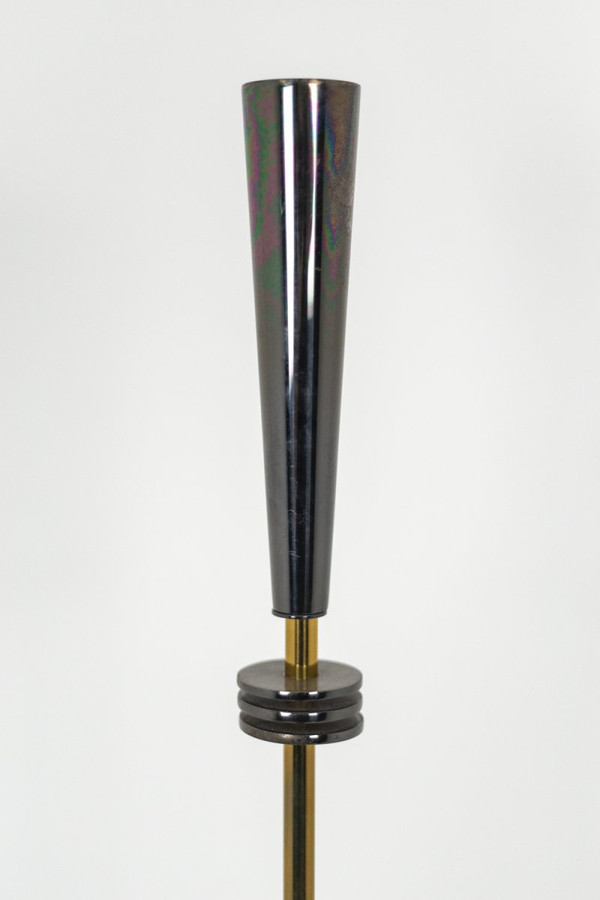 Maison Charles, Quasar Stehlampe aus goldenem und schillerndem Metall, 20. Jahrhundert – Op519501