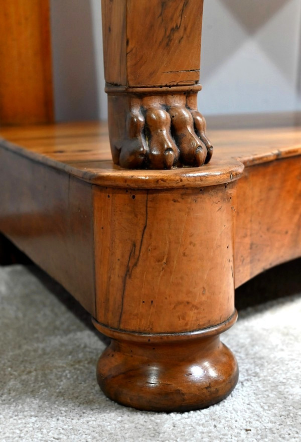 Piccola consolle di proprietà in noce, periodo di restauro - inizio XIX secolo