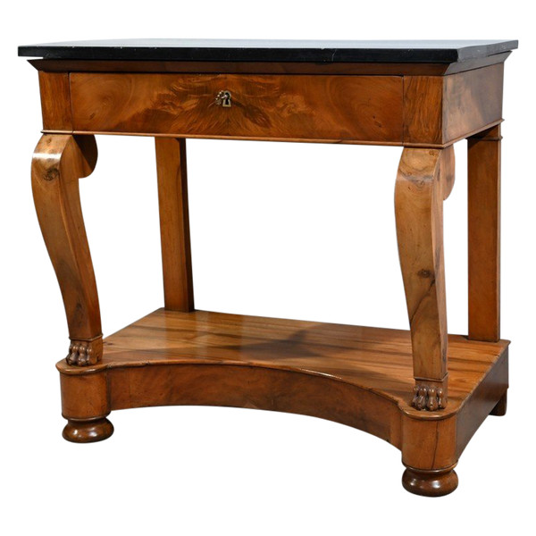 Petite Console de Propriété en Noyer, époque Restauration – Début XIXe