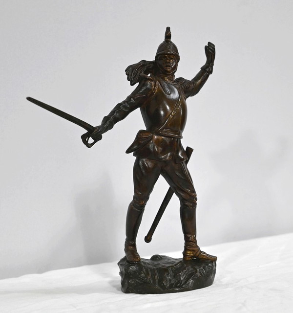 Bronzo "Il drago", firmato G.Omerth - Inizio XX secolo