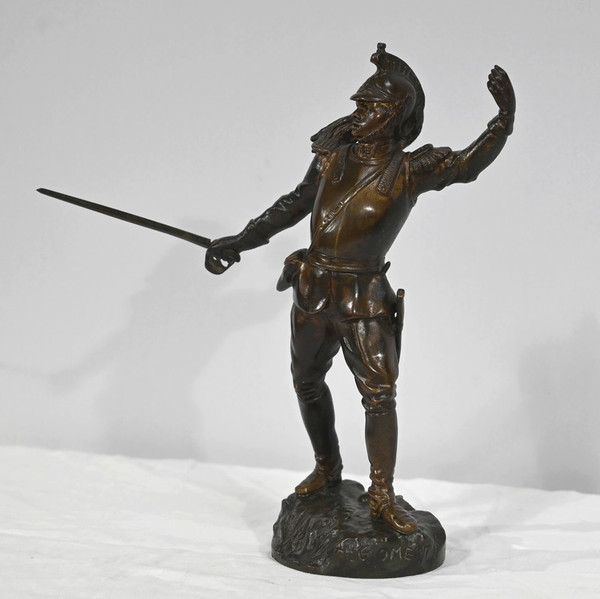 Bronzo "Il drago", firmato G.Omerth - Inizio XX secolo