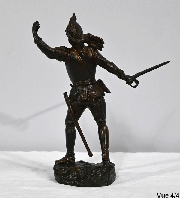 Bronzo "Il drago", firmato G.Omerth - Inizio XX secolo