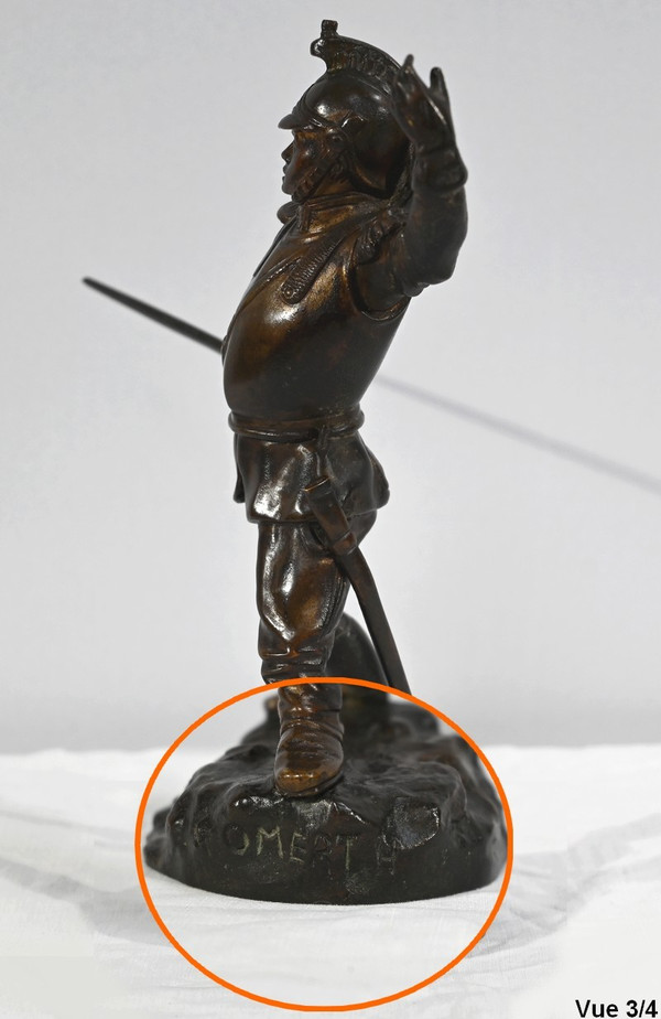 Bronzo "Il drago", firmato G.Omerth - Inizio XX secolo