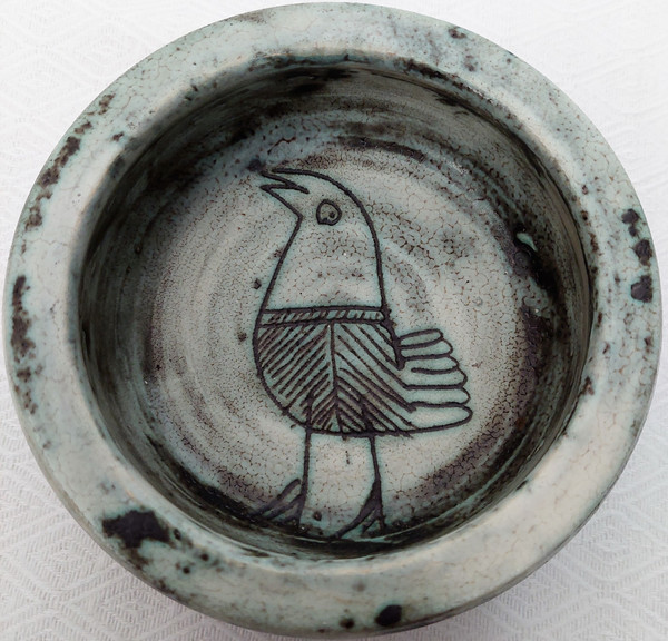 JACQUES BLIN (1920-1995) Empty pocket or vintage ceramic cup Signed. H. 4.5 D 12.5 cm