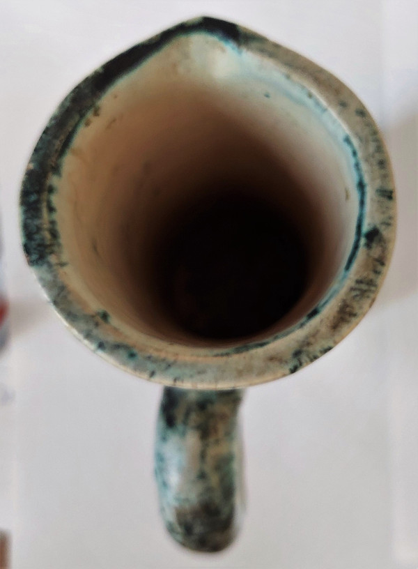 Pichet vase vintage en céramique française par Jacques Blin (circa 1950s)