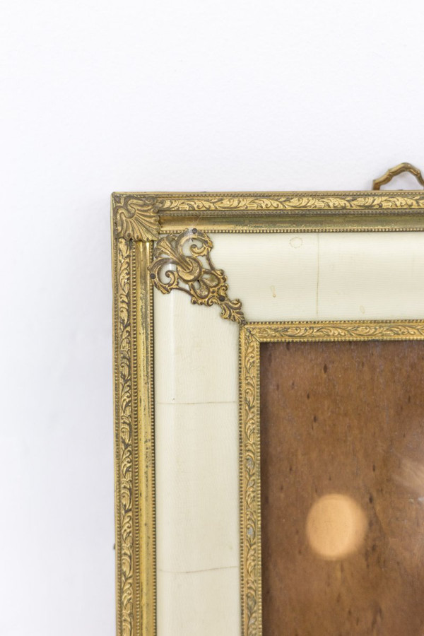 Louis XIV Style Photo Frame In Ivory And Gilt Bronze, Circa 1900 - Op443201