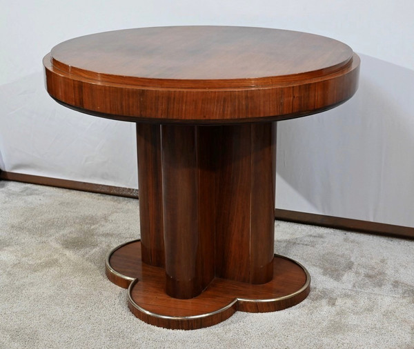 Mahogany pedestal table, attributed to J.Leleu, Art Deco – 1940