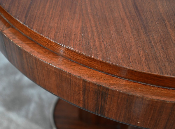 Mahogany pedestal table, attributed to J.Leleu, Art Deco – 1940