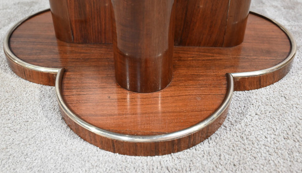 Mahogany pedestal table, attributed to J.Leleu, Art Deco – 1940