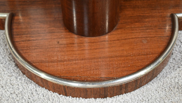 Mahogany pedestal table, attributed to J.Leleu, Art Deco – 1940