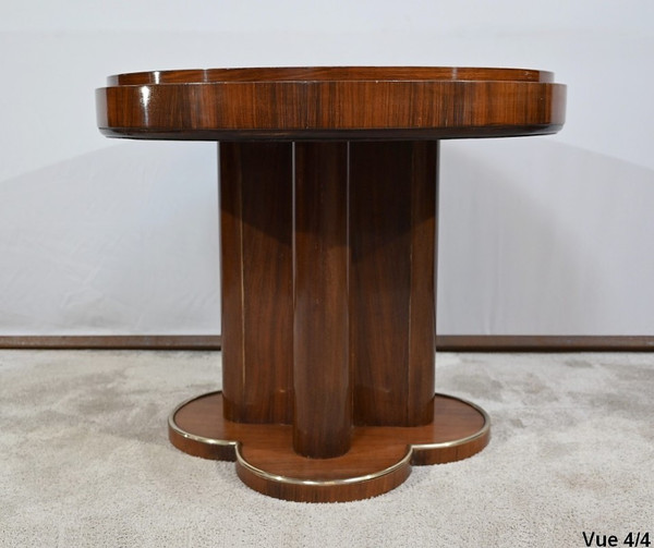 Mahogany pedestal table, attributed to J.Leleu, Art Deco – 1940