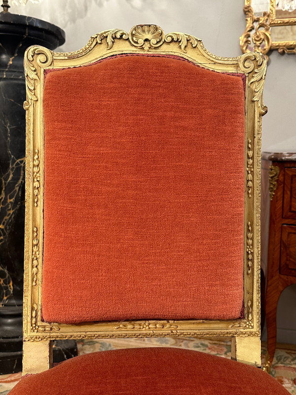 Pair Of Regence Style Chairs From The XIXth Century Around 1870