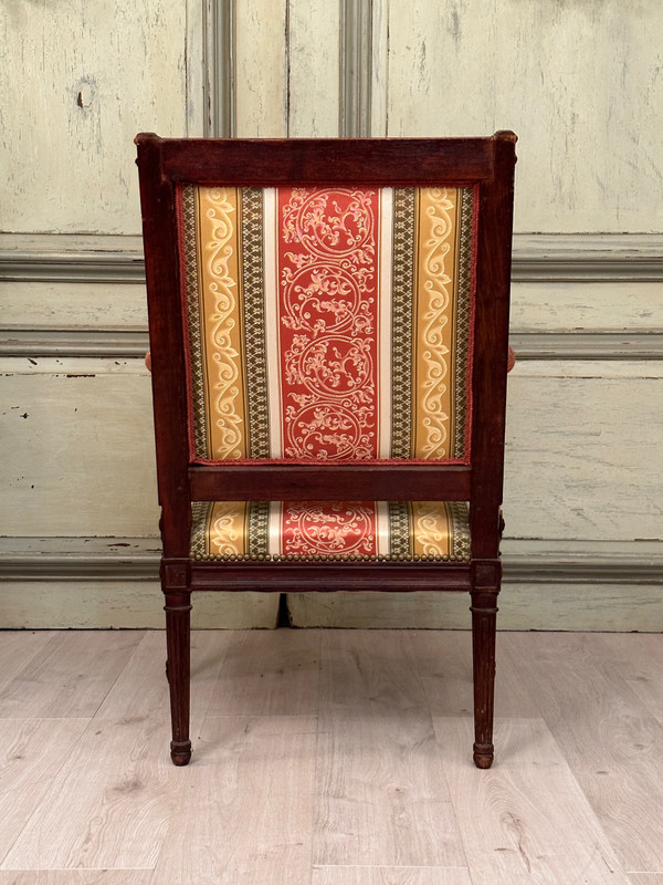 Louis XVI Flat Back Armchair Circa 1780