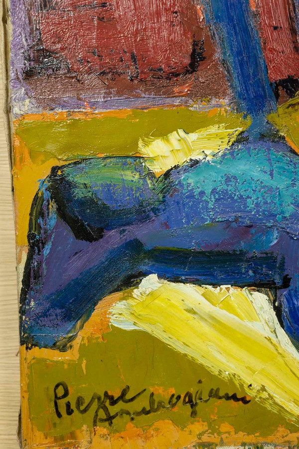 Pierre Ambrogiani, Öl auf Leinwand, 1970er Jahre