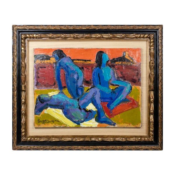 Pierre Ambrogiani, Öl auf Leinwand, 1970er Jahre
