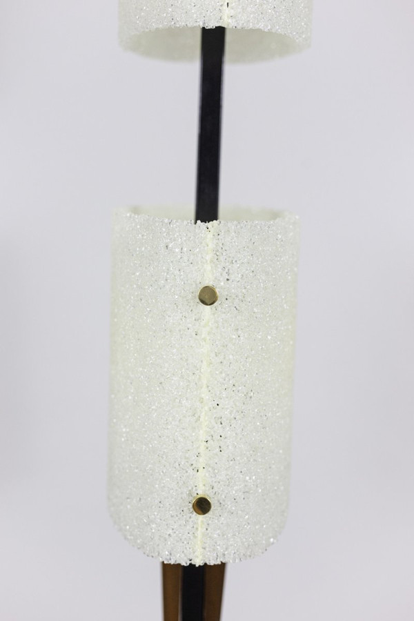 Floor Lamp In Granite Resin And Wood, 1950s - Ls4213521