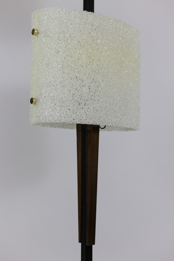 Floor Lamp In Granite Resin And Wood, 1950s - Ls4213521