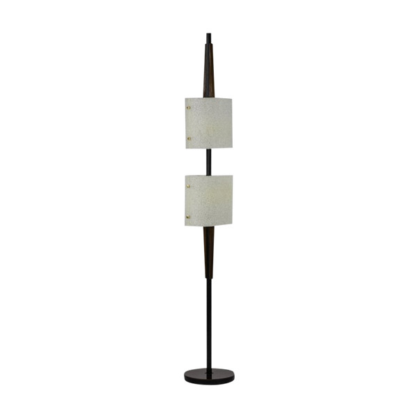 Floor Lamp In Granite Resin And Wood, 1950s - Ls4213521