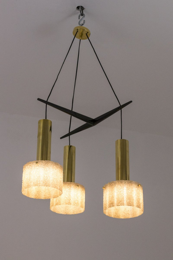 Suspension In Granite Resin And Golden Brass, 1950s - Ls4088391