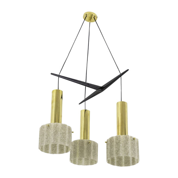 Suspension In Granite Resin And Golden Brass, 1950s - Ls4088391