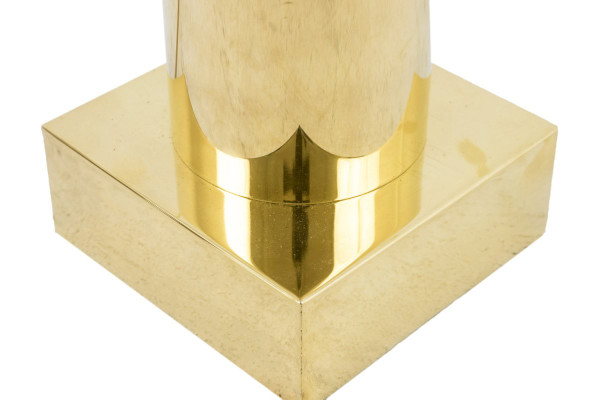 Lampe En Laiton Doré Et Lucite, Années 1960 - Ls3983951