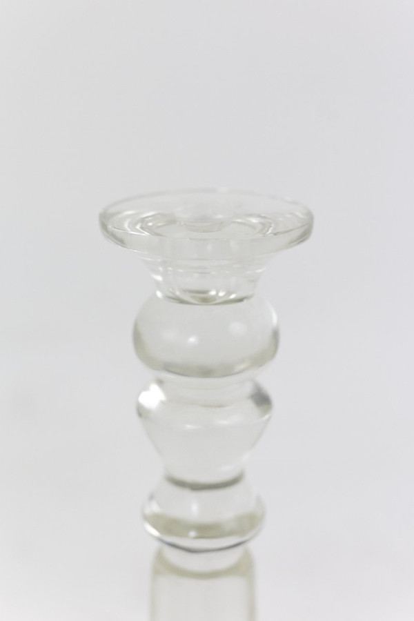 Pair Of Large Crystal Candlesticks, Louis-philippe period - Ls4096181