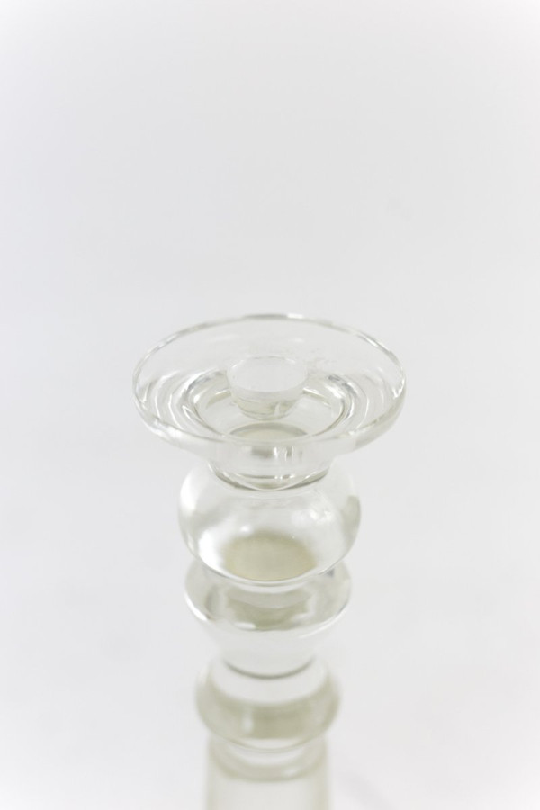 Pair Of Large Crystal Candlesticks, Louis-philippe period - Ls4096181