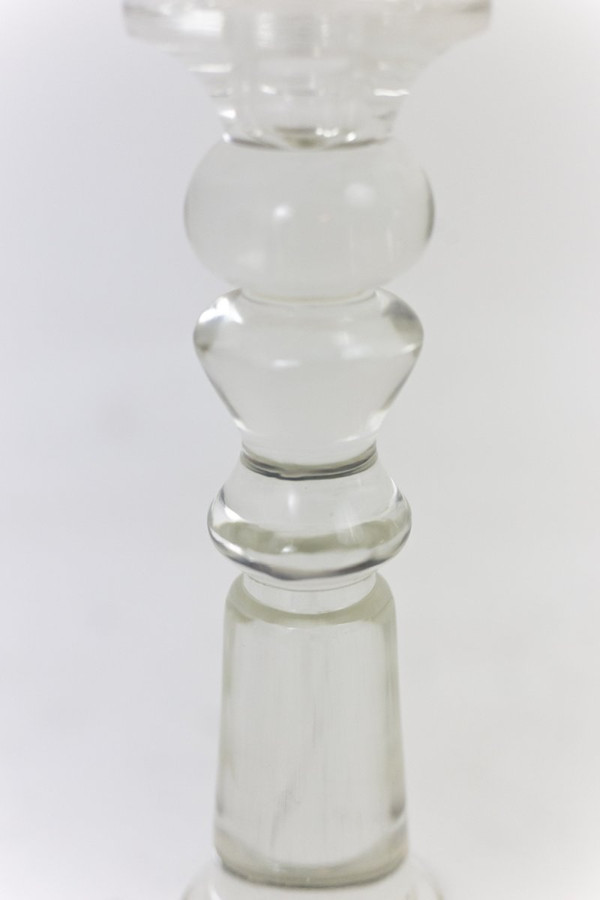 Pair Of Large Crystal Candlesticks, Louis-philippe period - Ls4096181
