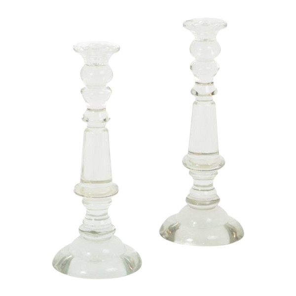 Pair Of Large Crystal Candlesticks, Louis-philippe period - Ls4096181