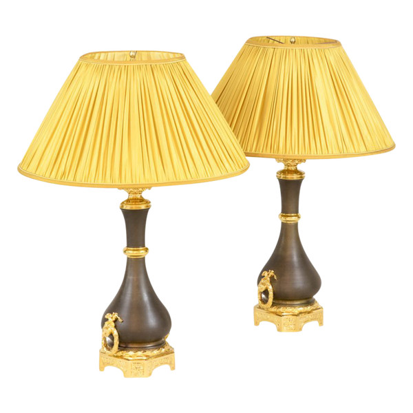 Maison Gagneau, coppia di lampade in stile Luigi XVI, 1880 circa - Ls41741121