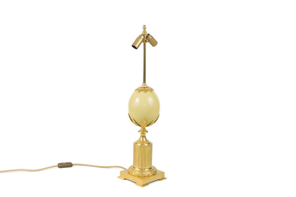 Maison Charles, Lampada Uovo Di Struzzo, Anni '70 - Ls4092421