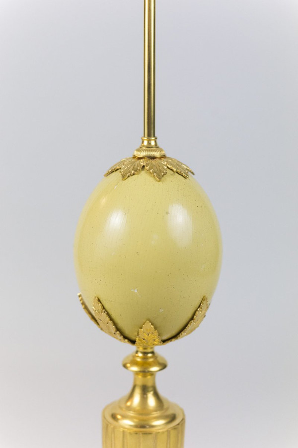 Maison Charles, Lampada Uovo Di Struzzo, Anni '70 - Ls4092421