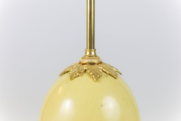 Maison Charles, Lampada Uovo Di Struzzo, Anni '70 - Ls4092421