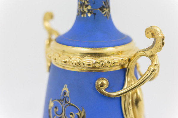 Coppia Di Lampade In Porcellana Stile Neoclassico, Periodo Napoleone III - LS40641431