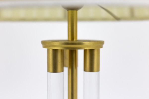 Lampe En Lucite Et Bronze Doré, Années 1940 - LS1936731