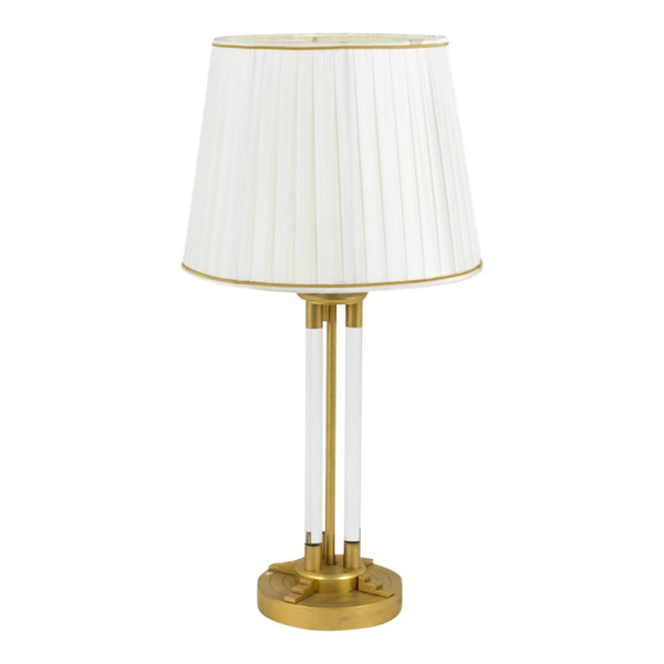 Lampe En Lucite Et Bronze Doré, Années 1940 - LS1936731