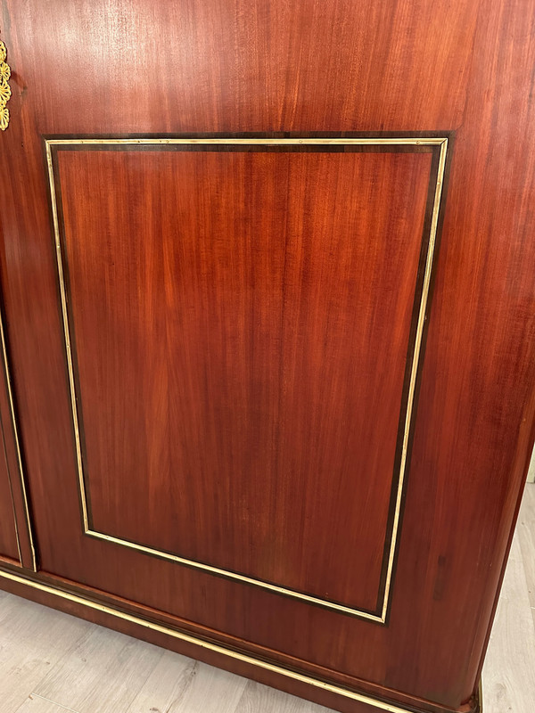Rare Armoire A Deux Portes En Acajou d'Epoque Louis XVI Vers 1780