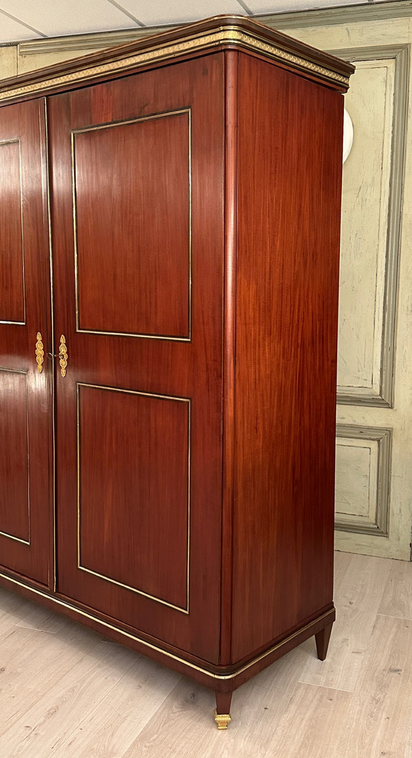 Rare Armoire A Deux Portes En Acajou d'Epoque Louis XVI Vers 1780