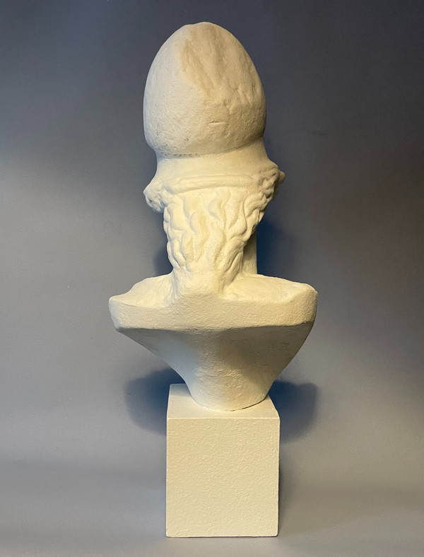 Bust of Athena in plaster called "Pallas de Velletri" H 55cm (Minerva)