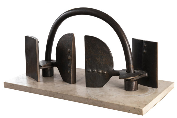 Victor Roman, La porta, scultura in bronzo, 1983 - LS40784051