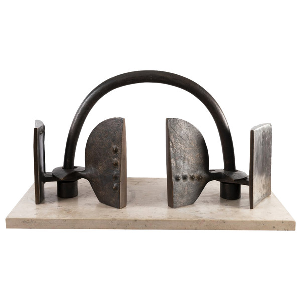 Victor Roman, La porta, scultura in bronzo, 1983 - LS40784051