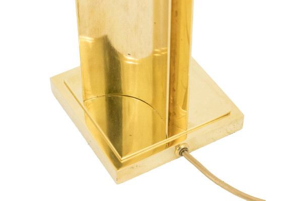 Coppia di lampade geometriche in ottone dorato, anni '70 - LS4058/4059/1151