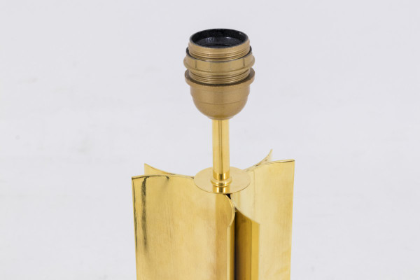 Coppia di lampade geometriche in ottone dorato, anni '70 - LS4058/4059/1151