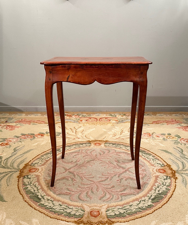 Small Flying Table In Louis XV Marquetry Circa 1750