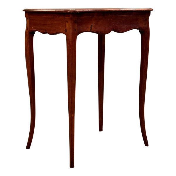 Small Flying Table In Louis XV Marquetry Circa 1750