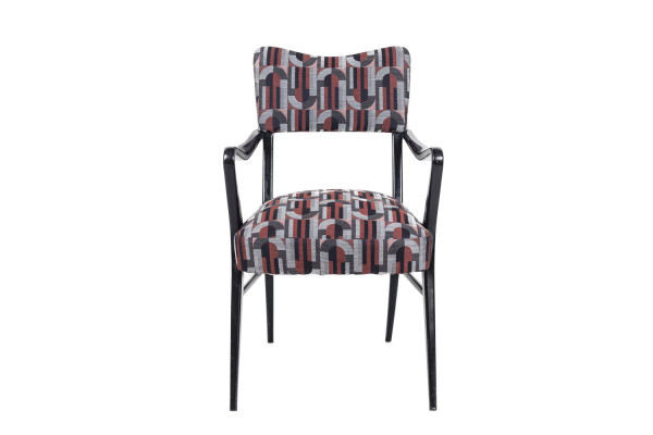 Coppia di poltrone in legno laccato nero, anni '70 - LS38871101